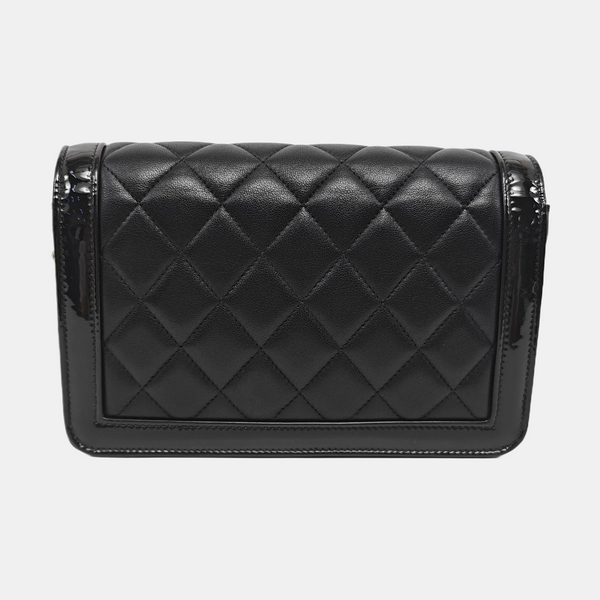 WOC Quilted Lambskin Black