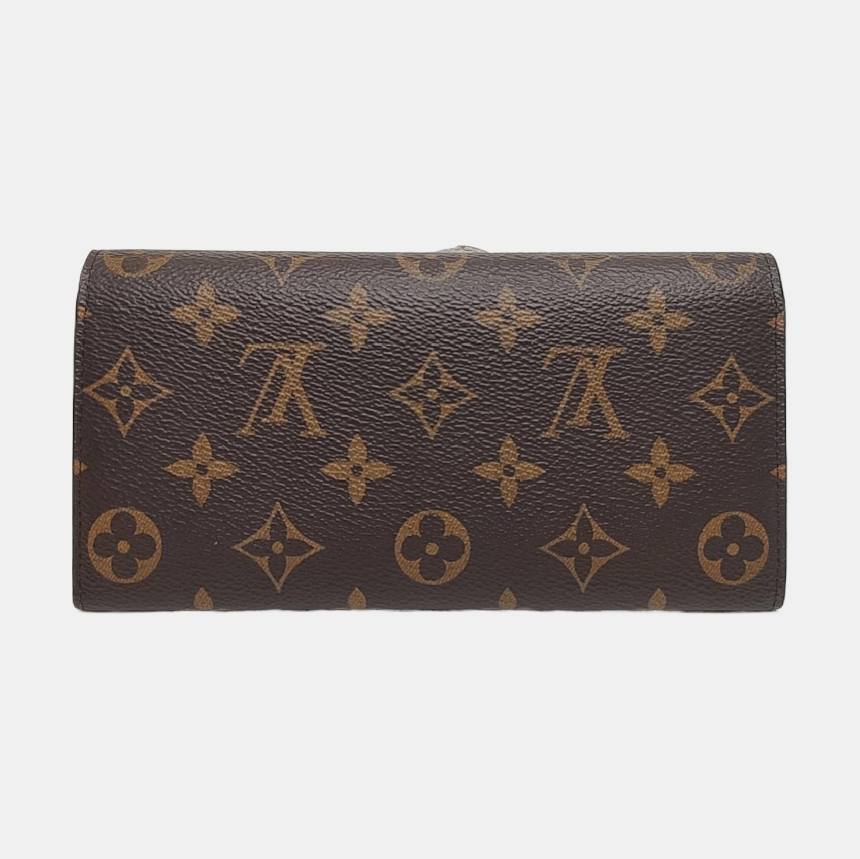 EMILIE Monogram Coated Canvas Brown Wallet