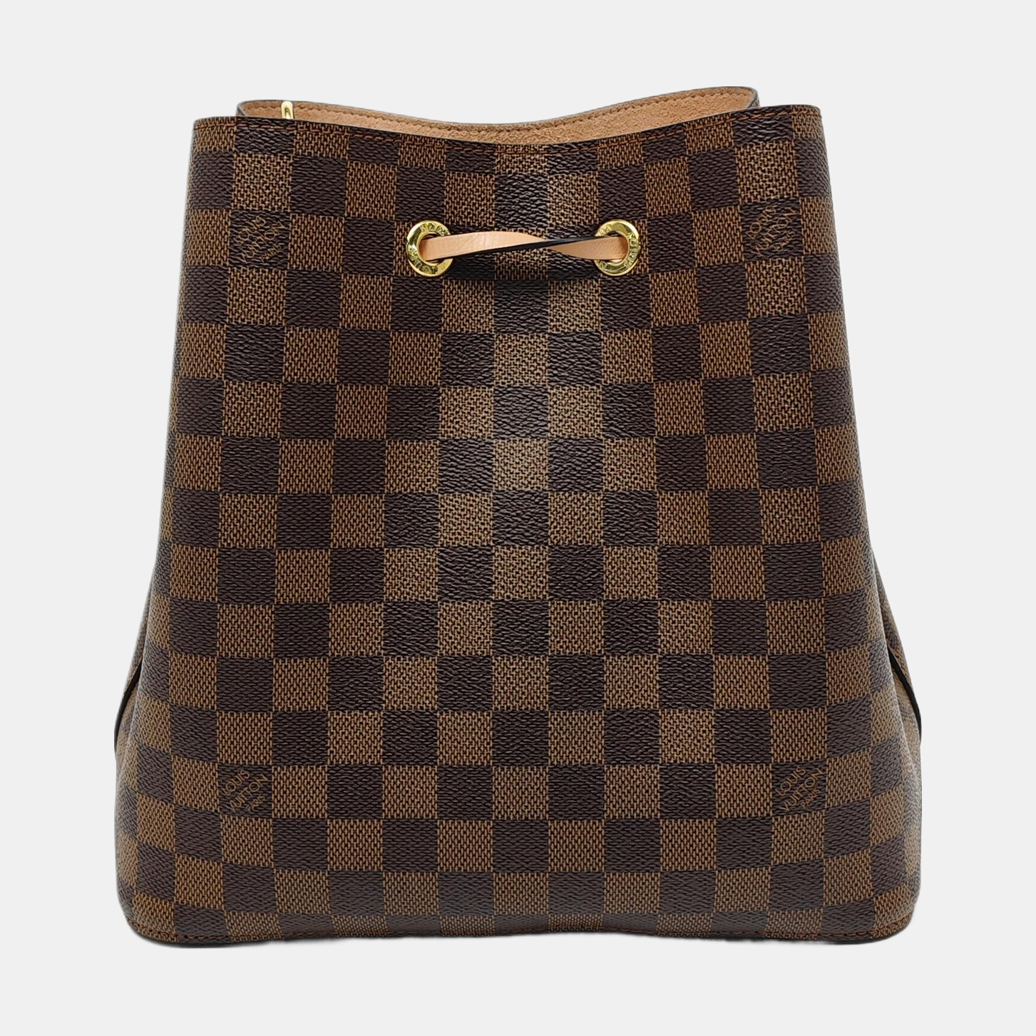 NÉONOÉ MM Damier Ebene Coated Canvas Brown