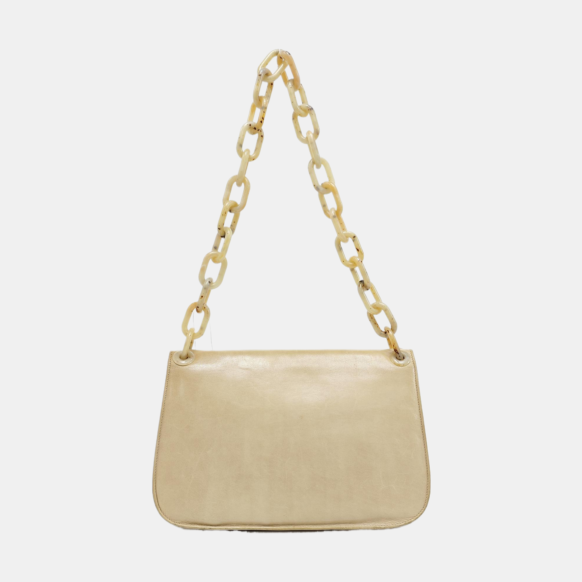 Calfskin Shoulder Bag Beige