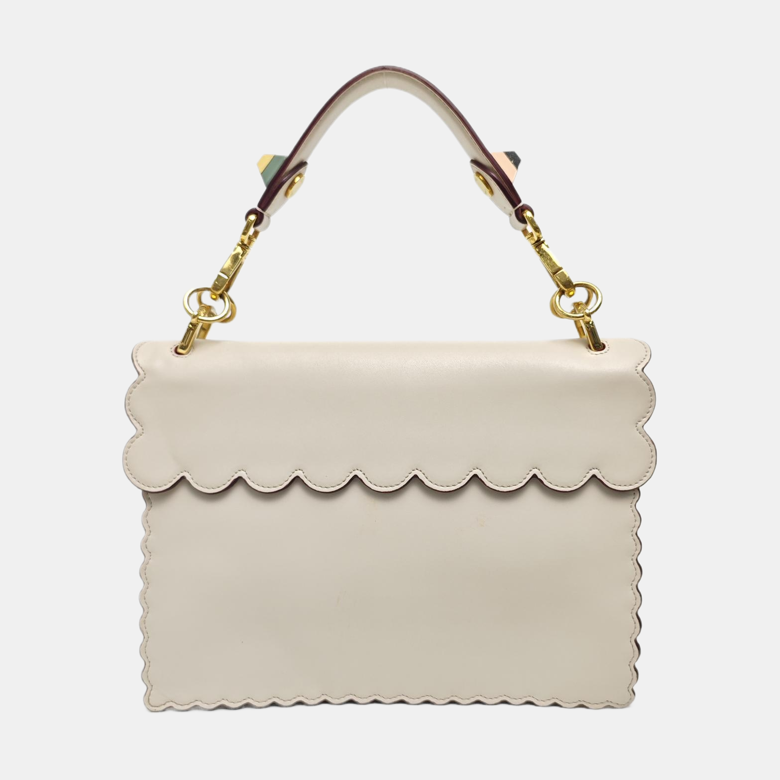 Kan I Medium Calfskin White