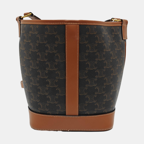 TRIOMPHE CANVAS Small Coated Canvas Brown