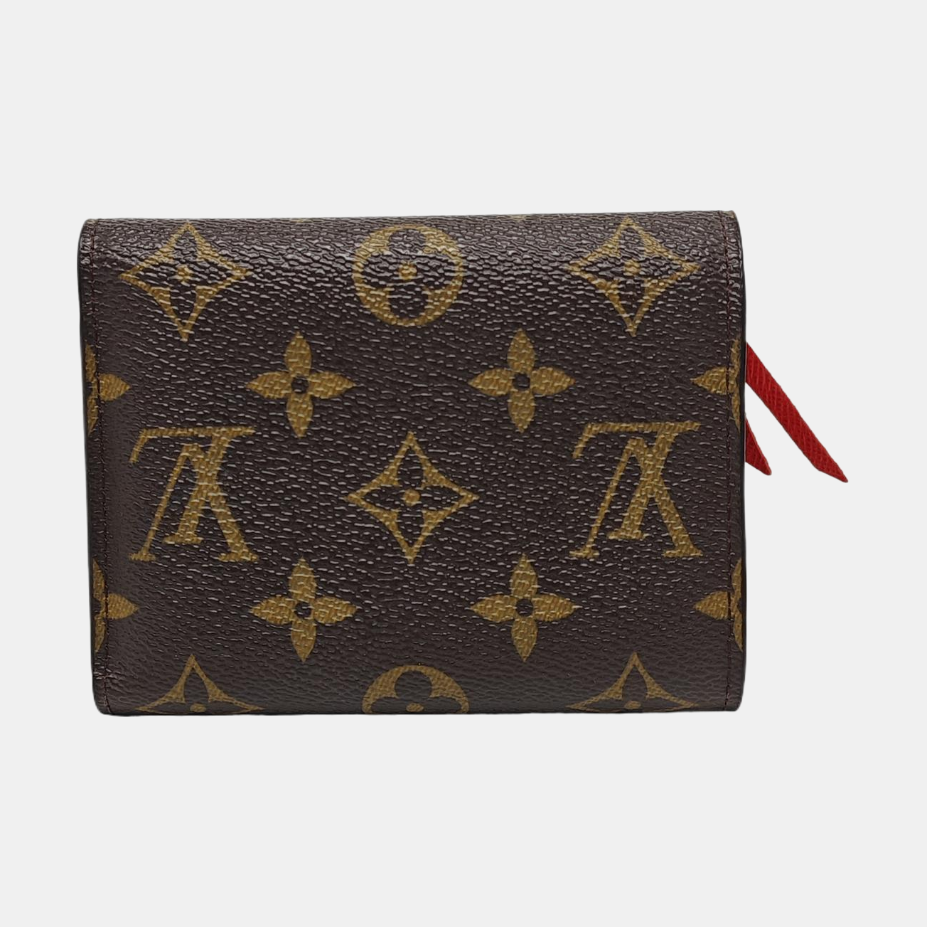 SARAH Monogram Coated Canvas Brown Wallet