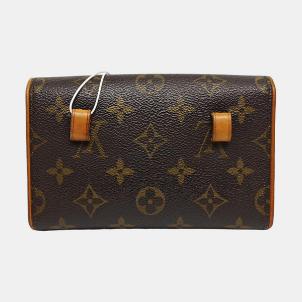 FLORENTINE Monogram Coated Canvas Brown