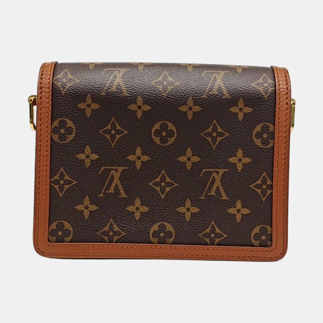 DAUPHINE Mini Monogram Coated Canvas Brown