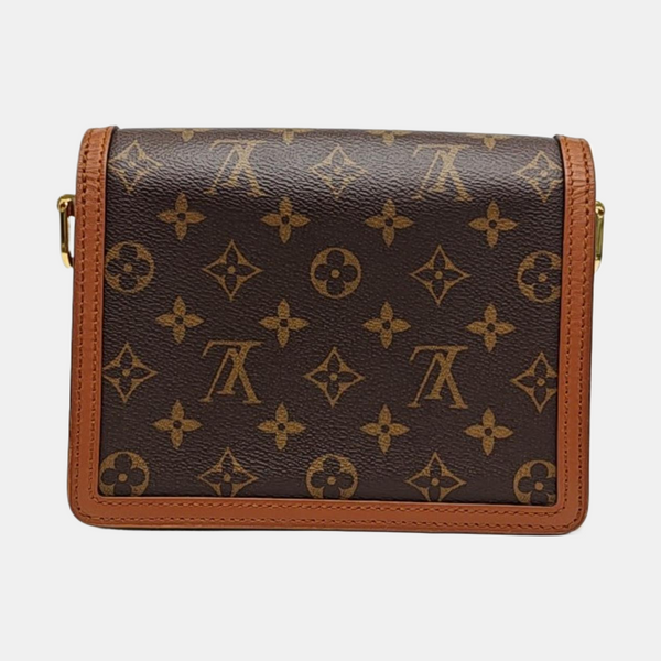 DAUPHINE Mini Monogram Coated Canvas Brown
