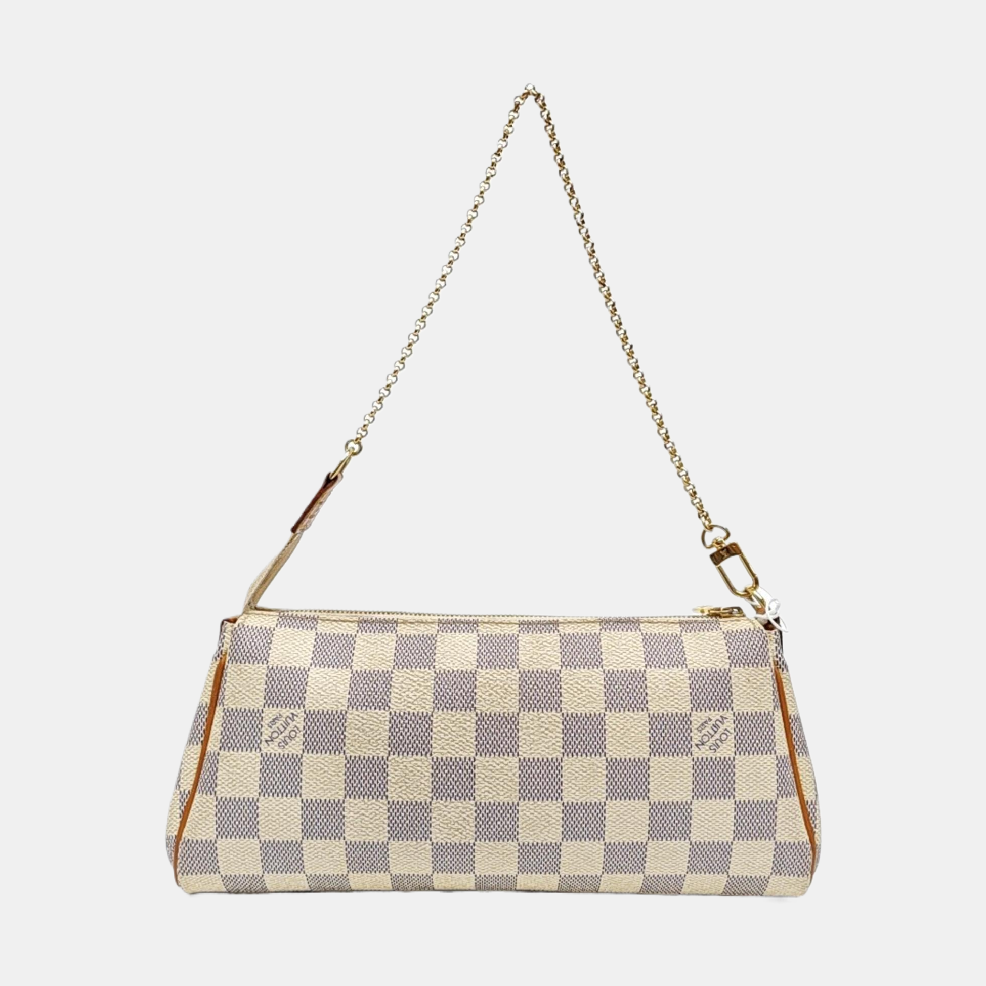 EVA Damier Azur Coated Canvas White