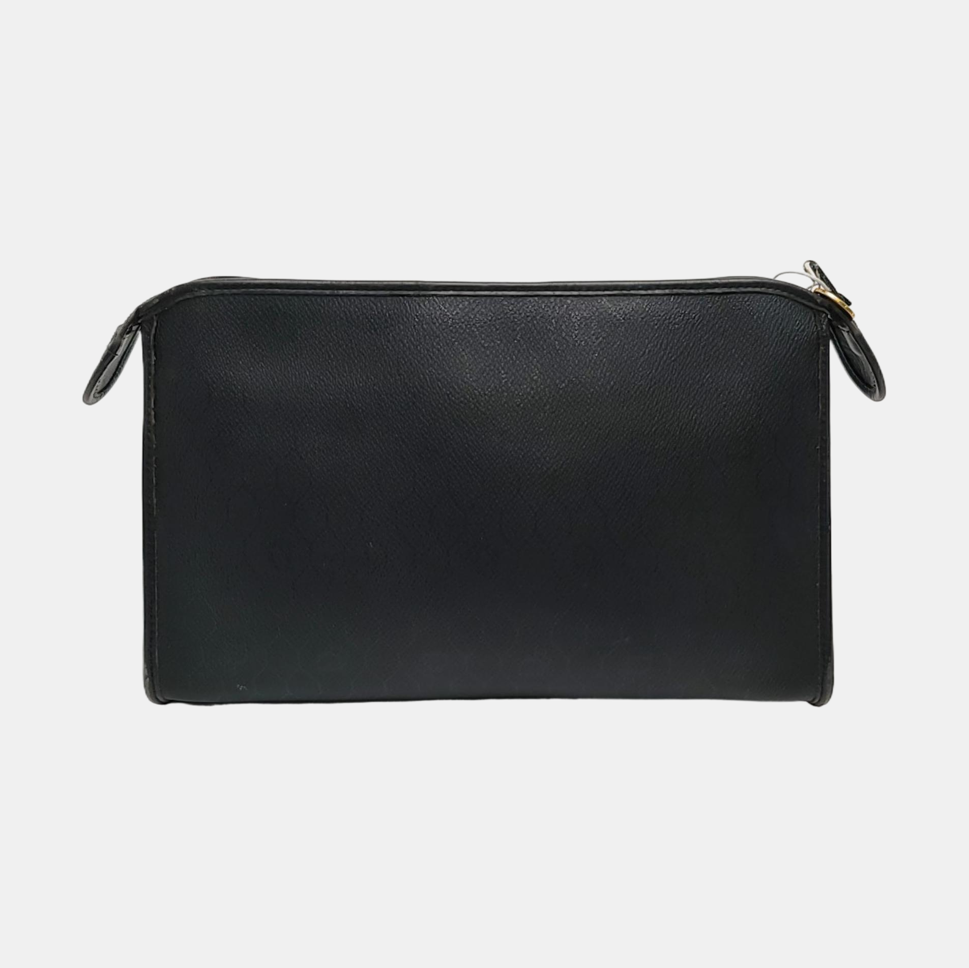 Vintage Honeycomb Coated Canvas Black