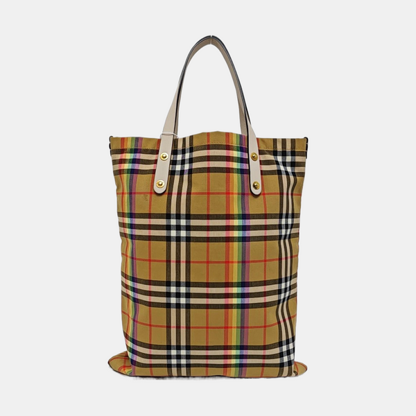 Nylon Tote Bag Beige