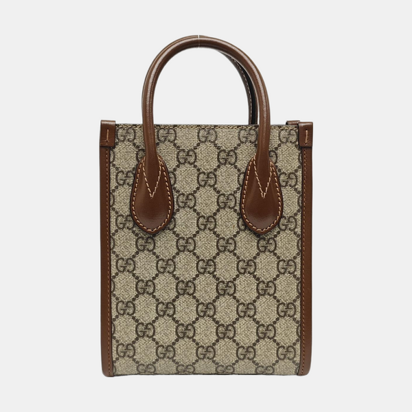 Retro Mini Monogram Coated Canvas Beige