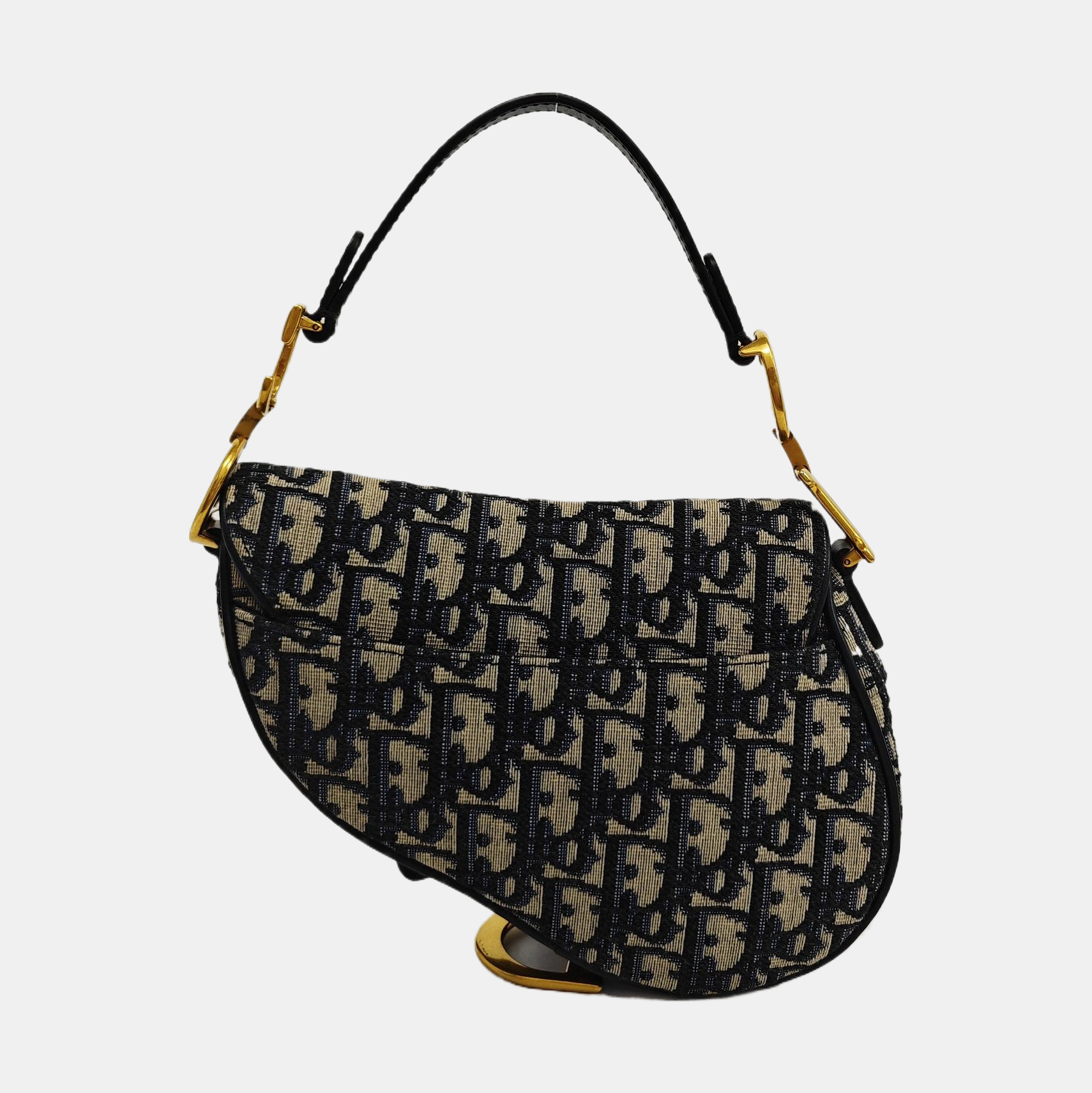 Saddle Mini Oblique Canvas Blue