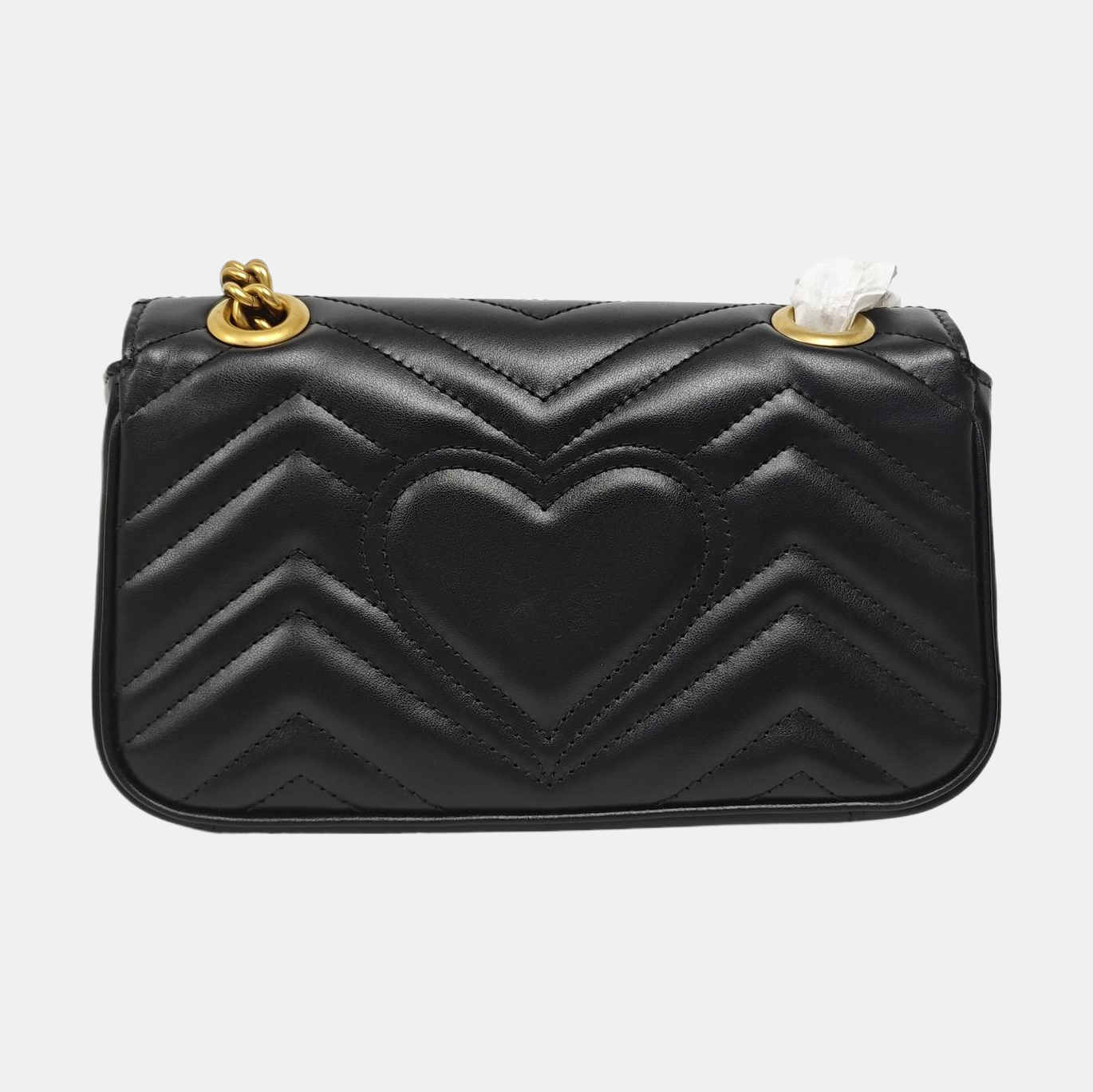 GG Marmont Small Quilted Calfskin Black
