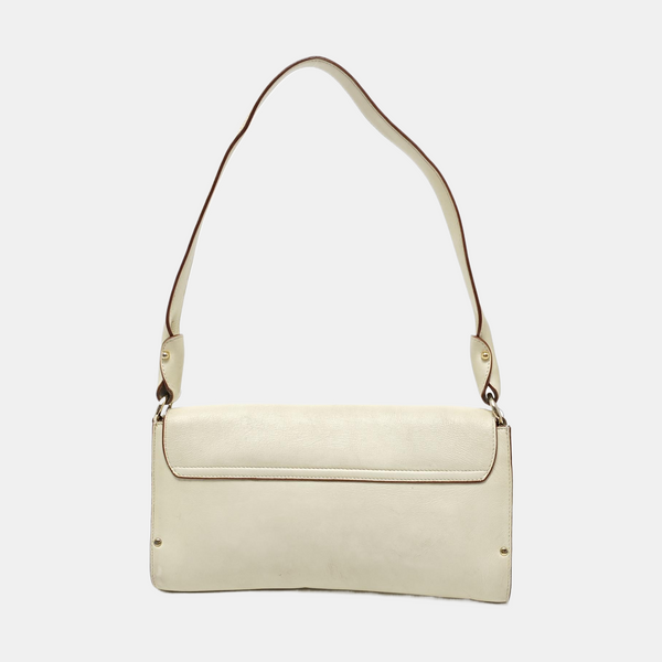 Calfskin Top Handle Bag White