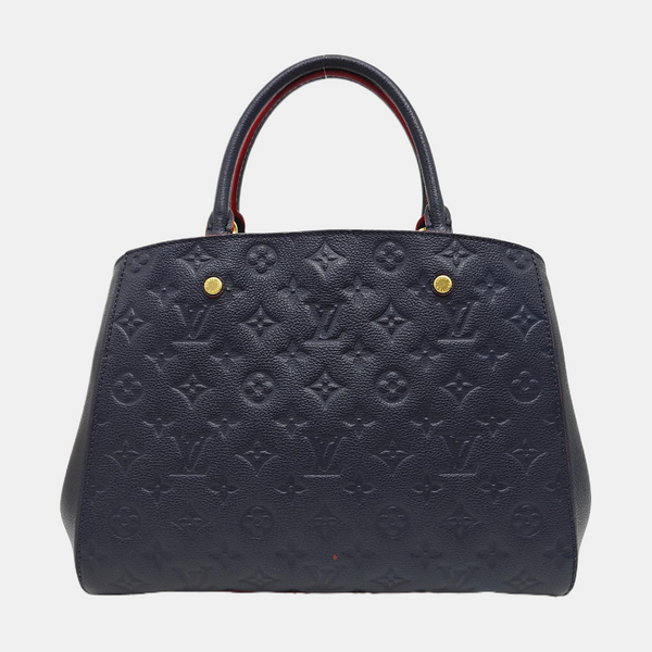 MONTAIGNE MM Monogram Calfskin Blue