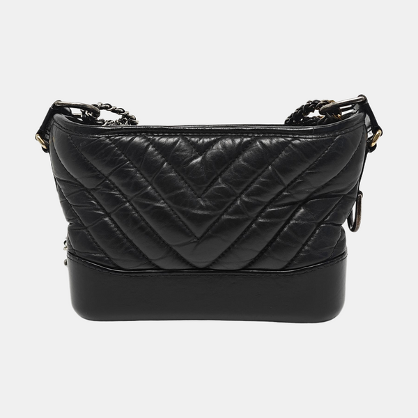 Authenticated pre-owned  GABRIELLE Small Quilted Calfskin Black - Shoulder Bag at Looply