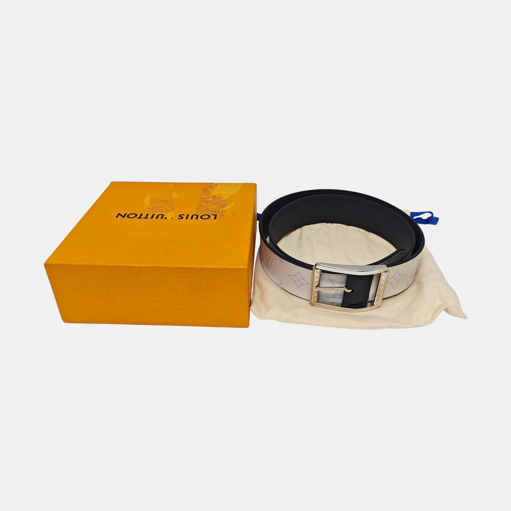 Coated Canvas Belt White