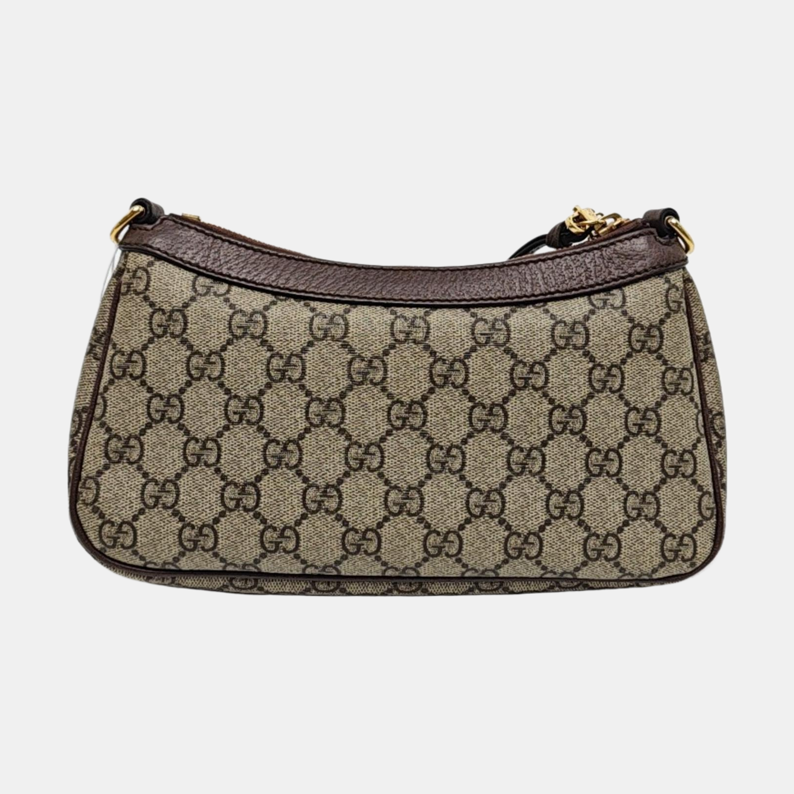 Ophidia Small Monogram Coated Canvas Beige