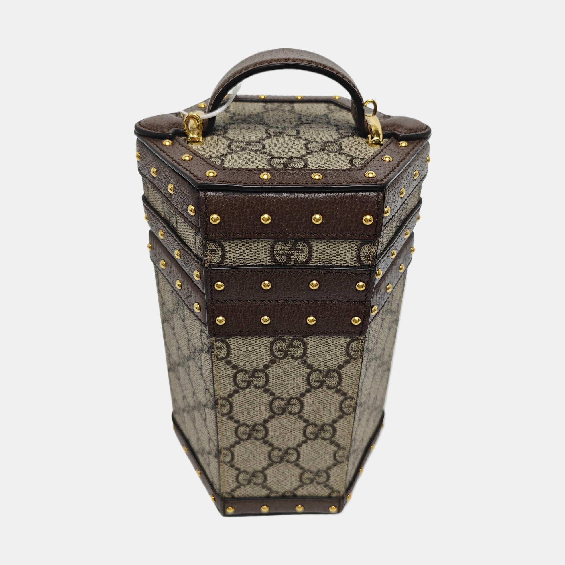 Monogram Coated Canvas Shoulder Bag Beige
