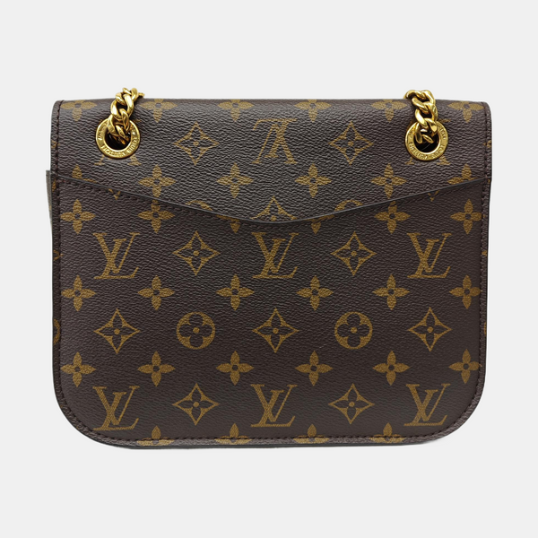 PASSY Monogram Coated Canvas Brown
