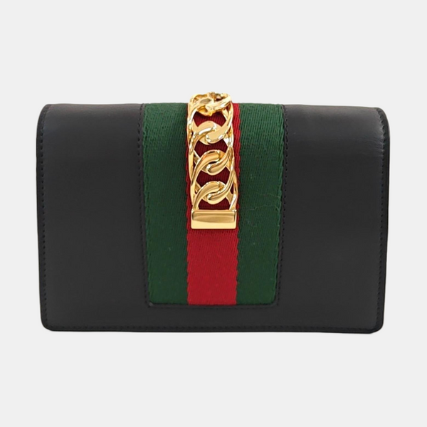 Sylvie Super Mini Calfskin Black