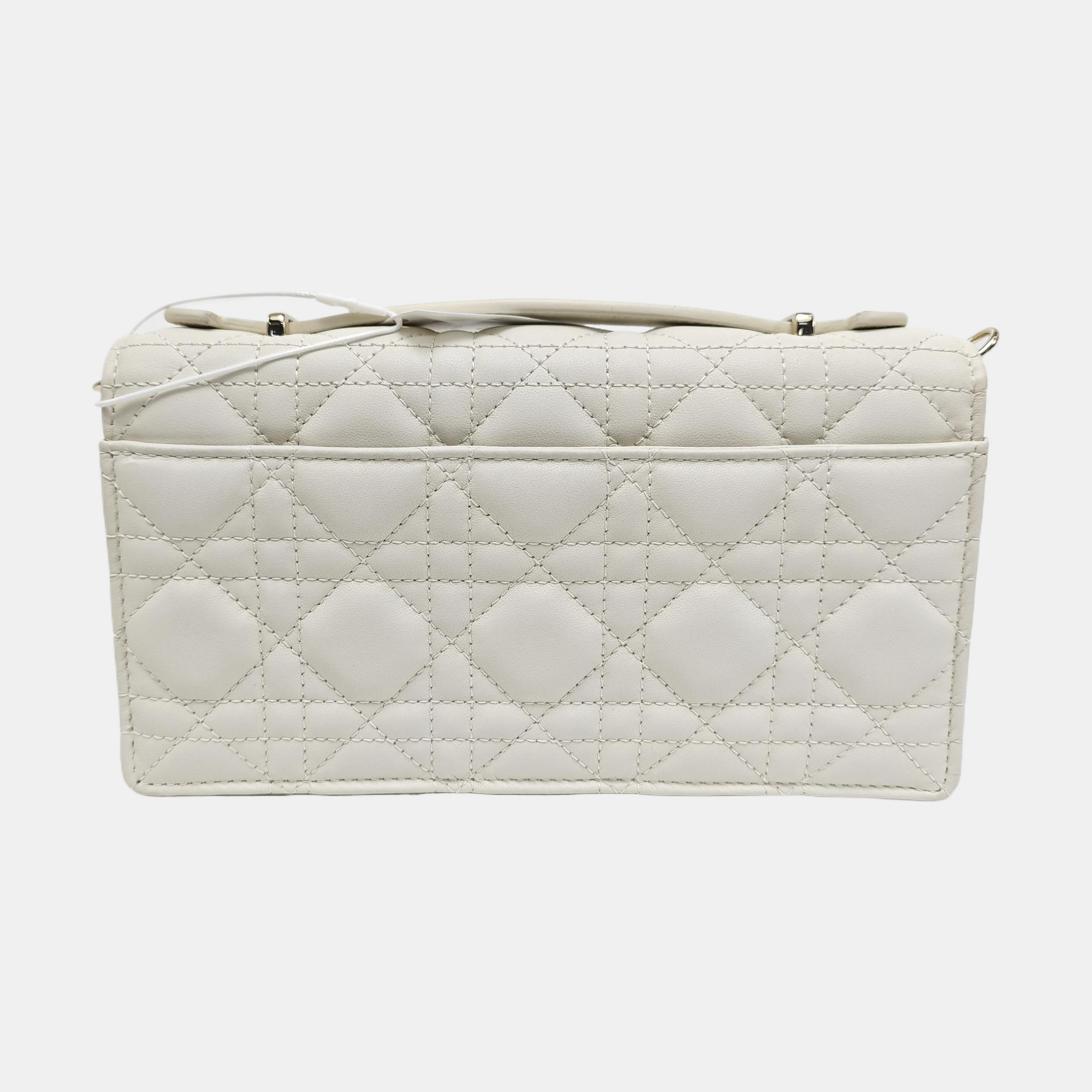 My Dior Mini Cannage Lambskin White