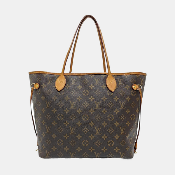 NEVERFULL MM Monogram Coated Canvas Brown