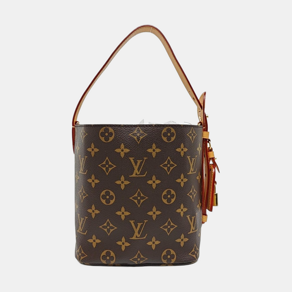 ALL IN BB Monogram Coated Canvas Brown