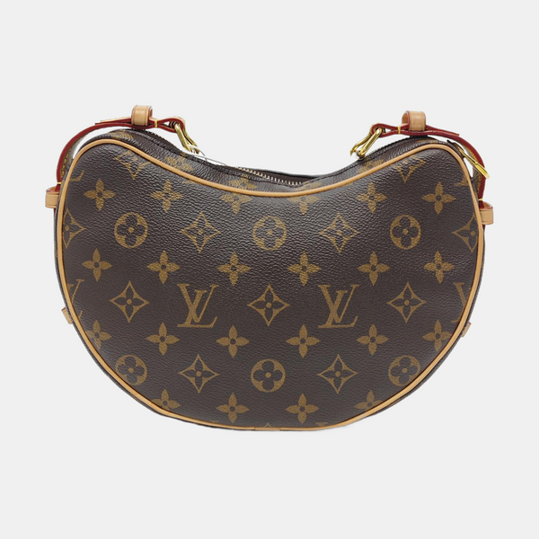 CROISSANT Monogram Coated Canvas Brown