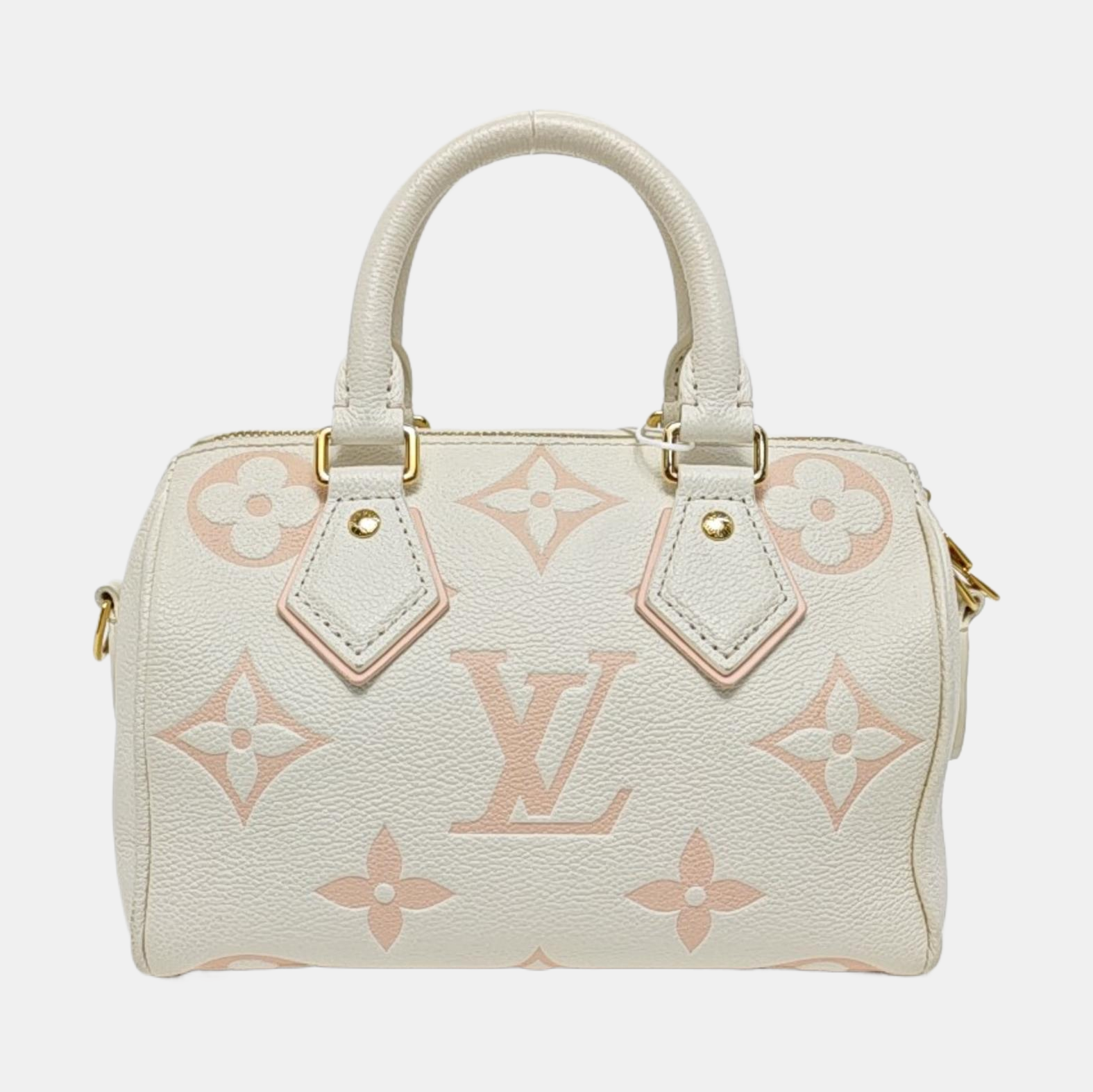 SPEEDY 20 Monogram Calfskin White