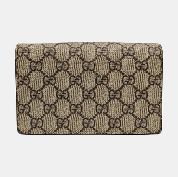 GG Supreme Mini Monogram Coated Canvas Beige