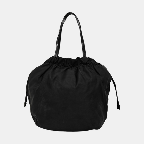 Nylon Top Handle Bag Black