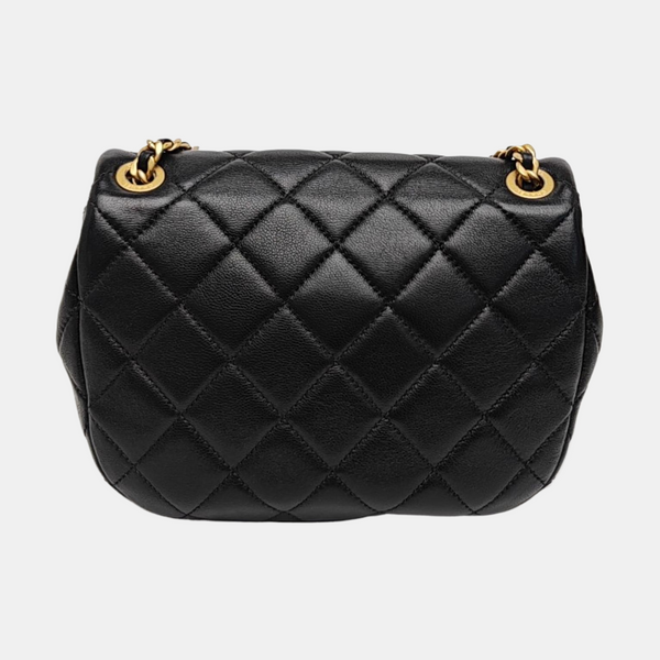 Lambskin Shoulder Bag Black