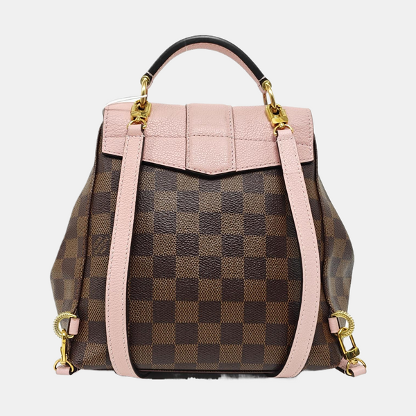 CLAPTON Damier Ebene Coated Canvas Brown
