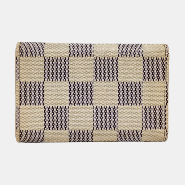 Damier Azur Coated Canvas Key Pouch White