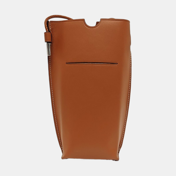 Calfskin Crossbody Bag Brown