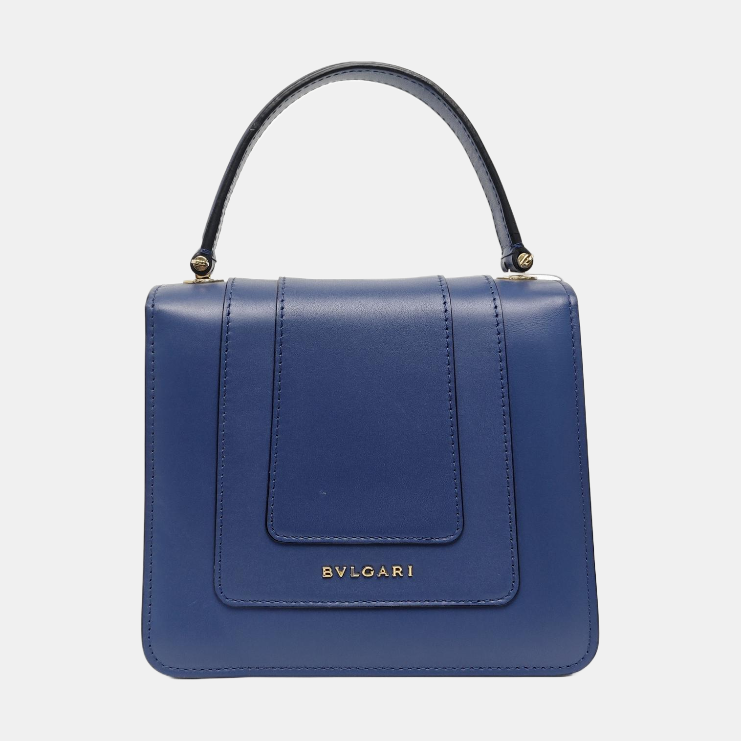 SERPENTI FOREVER Small Quilted Calfskin Blue