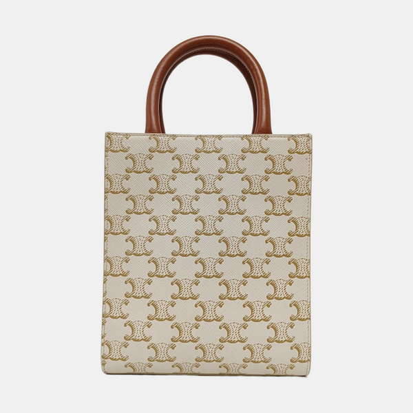 CABAS CELINE Mini Coated Canvas White