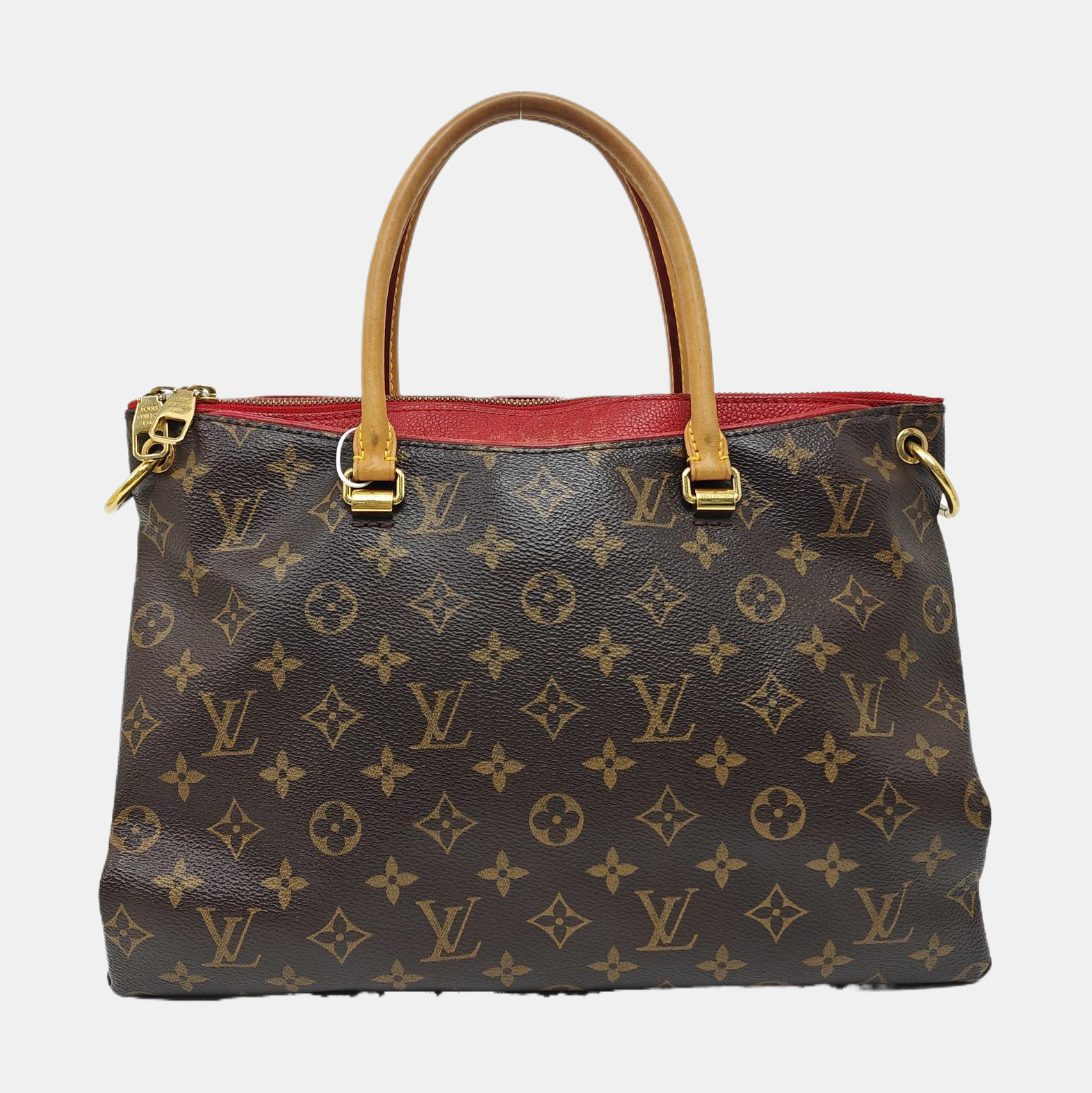 PALLAS MM Monogram Coated Canvas Brown