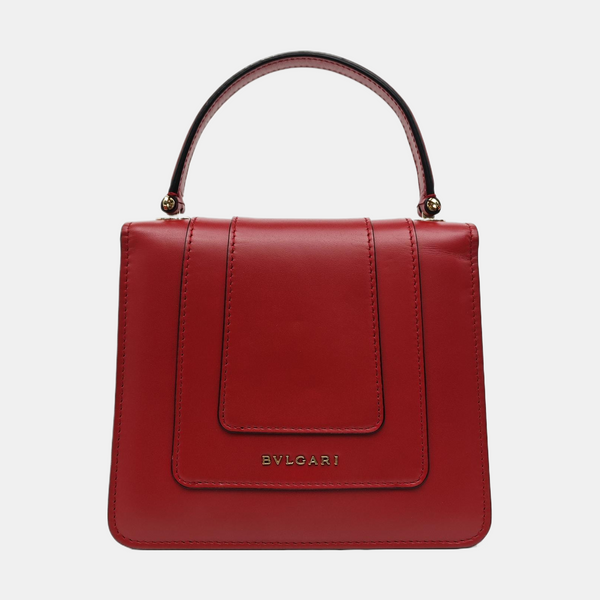SERPENTI FOREVER Small Quilted Calfskin Red