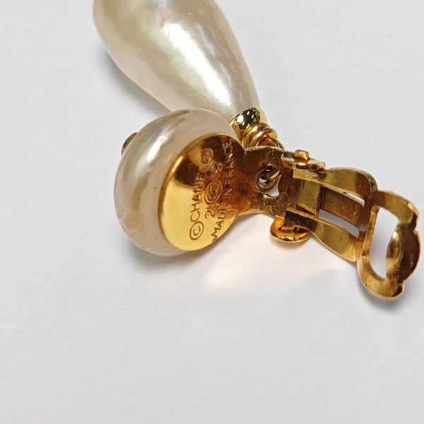 Metal White Clip On Earrings