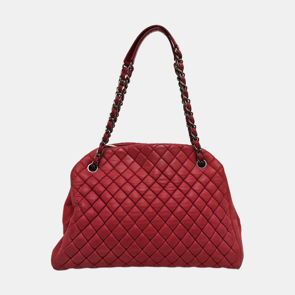 Authenticated pre-owned  JUST MADEMOISELLE Quilted Calfskin Pink - Shoulder Bag at Looply
