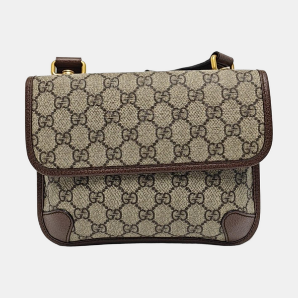 Neo Vintage Small Monogram Coated Canvas Beige