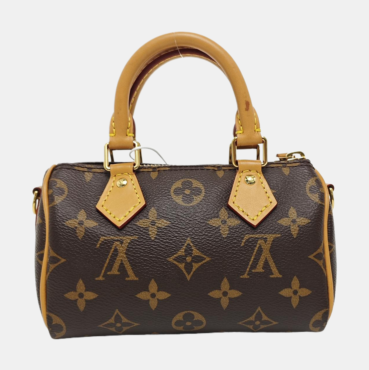 SPEEDY Nano Monogram Coated Canvas Brown