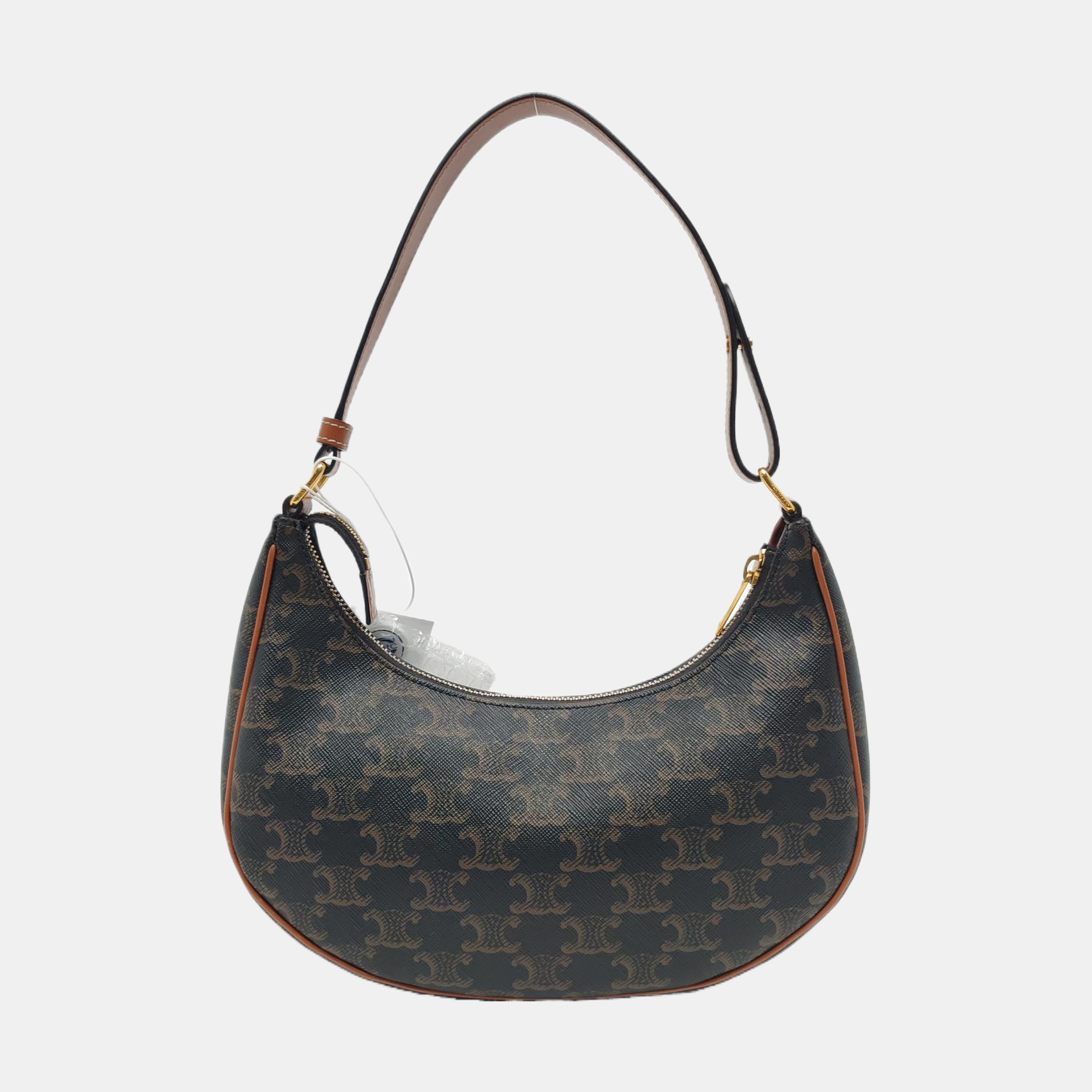 Authenticated pre-owned  AVA Coated Canvas Brown - Top Handle Bag at Looply