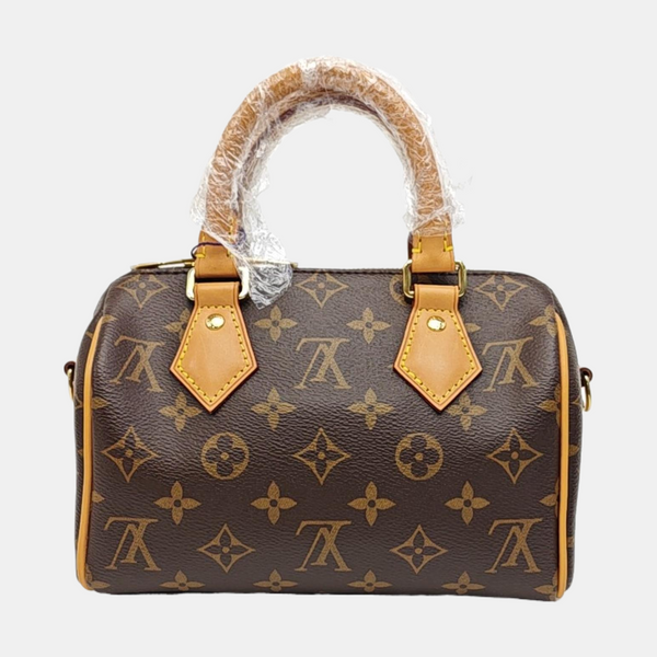 SPEEDY 20 Monogram Coated Canvas Brown