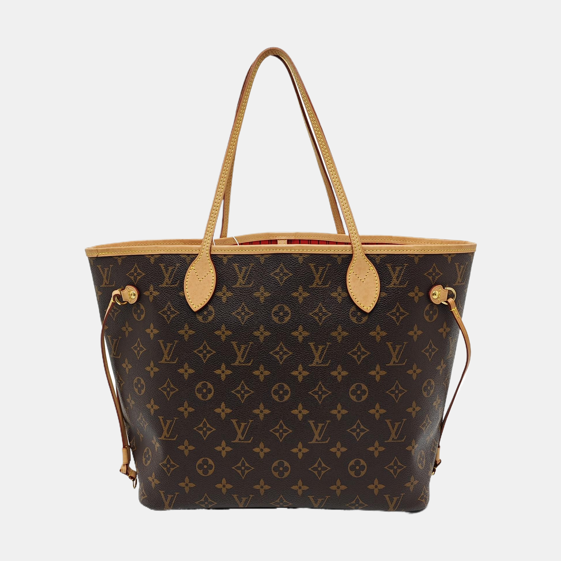 NEVERFULL MM Monogram Coated Canvas Brown