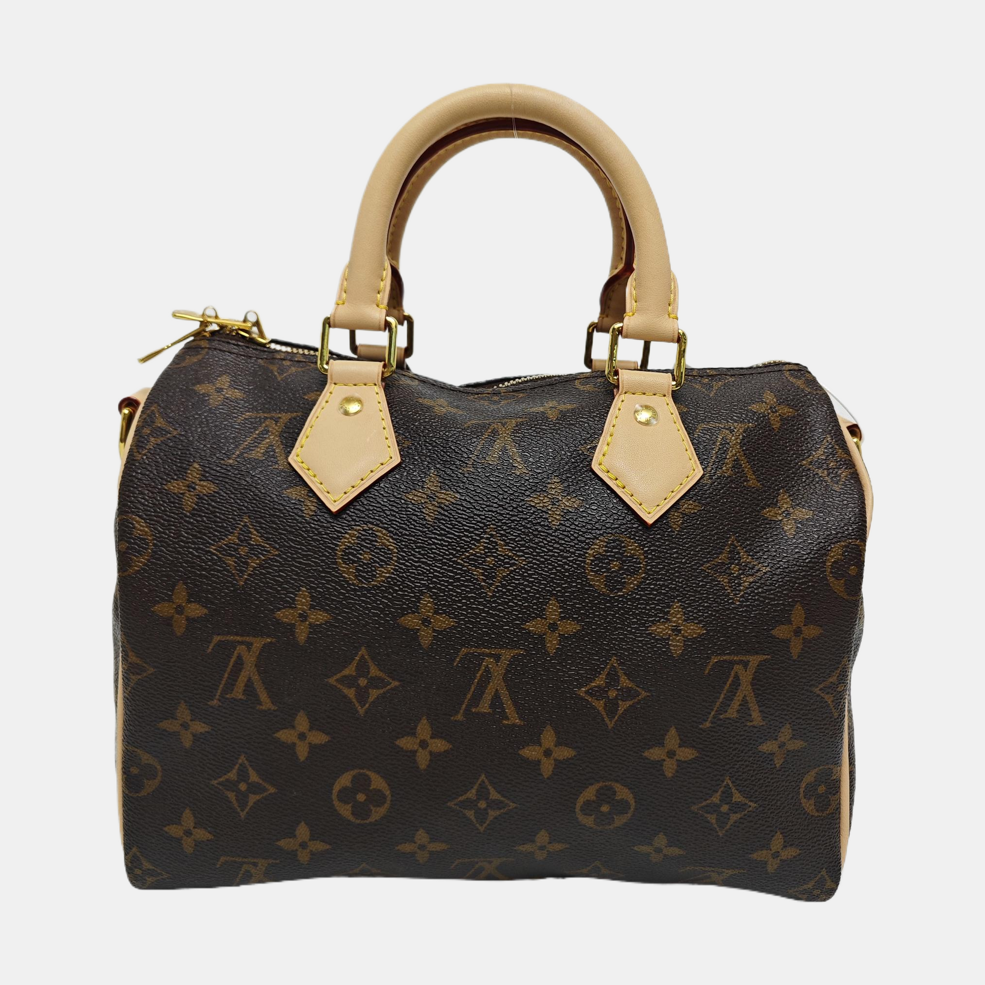 SPEEDY 25 Lona Monogram Revestida Marrón