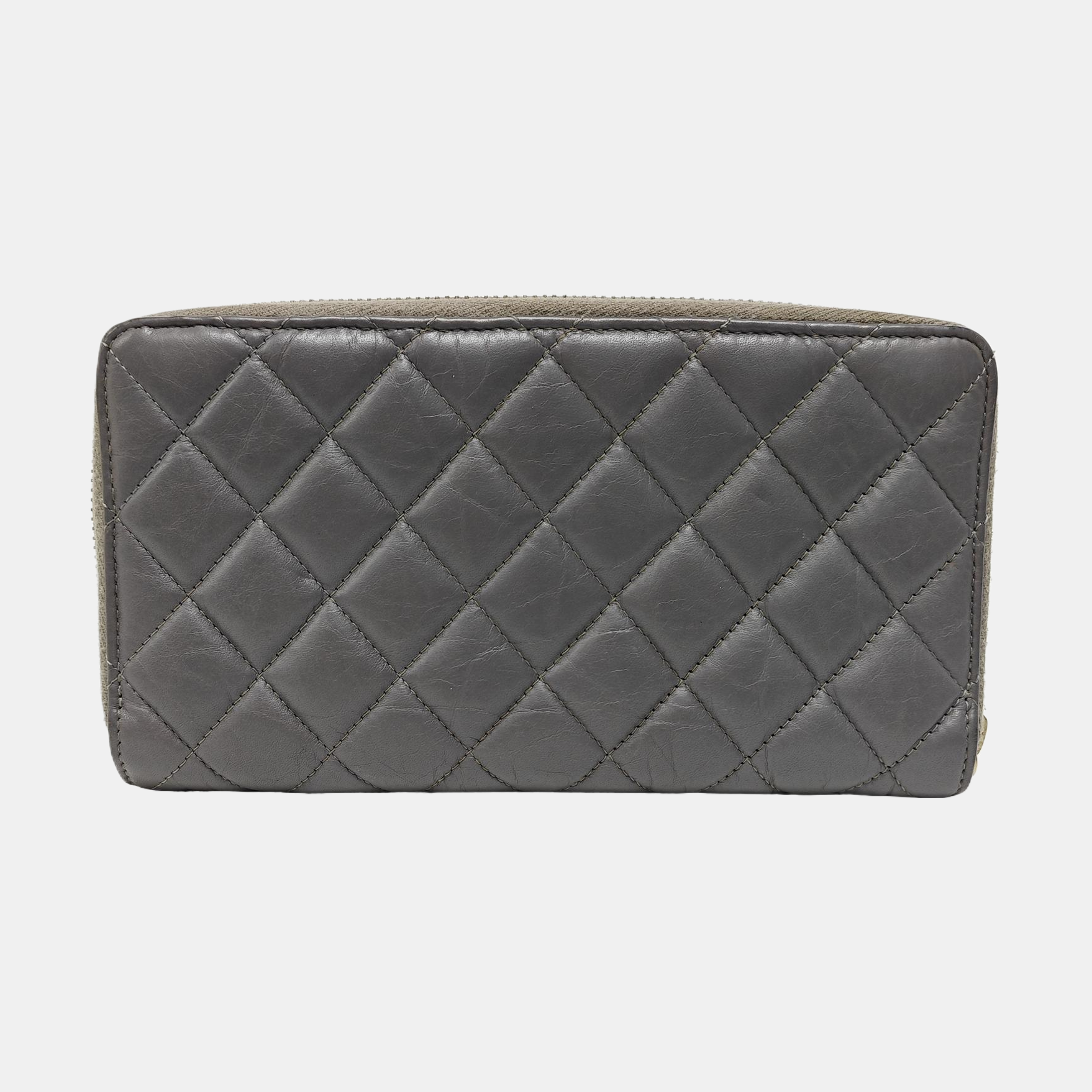 2.55 224 Quilted Calfskin Gray Wallet