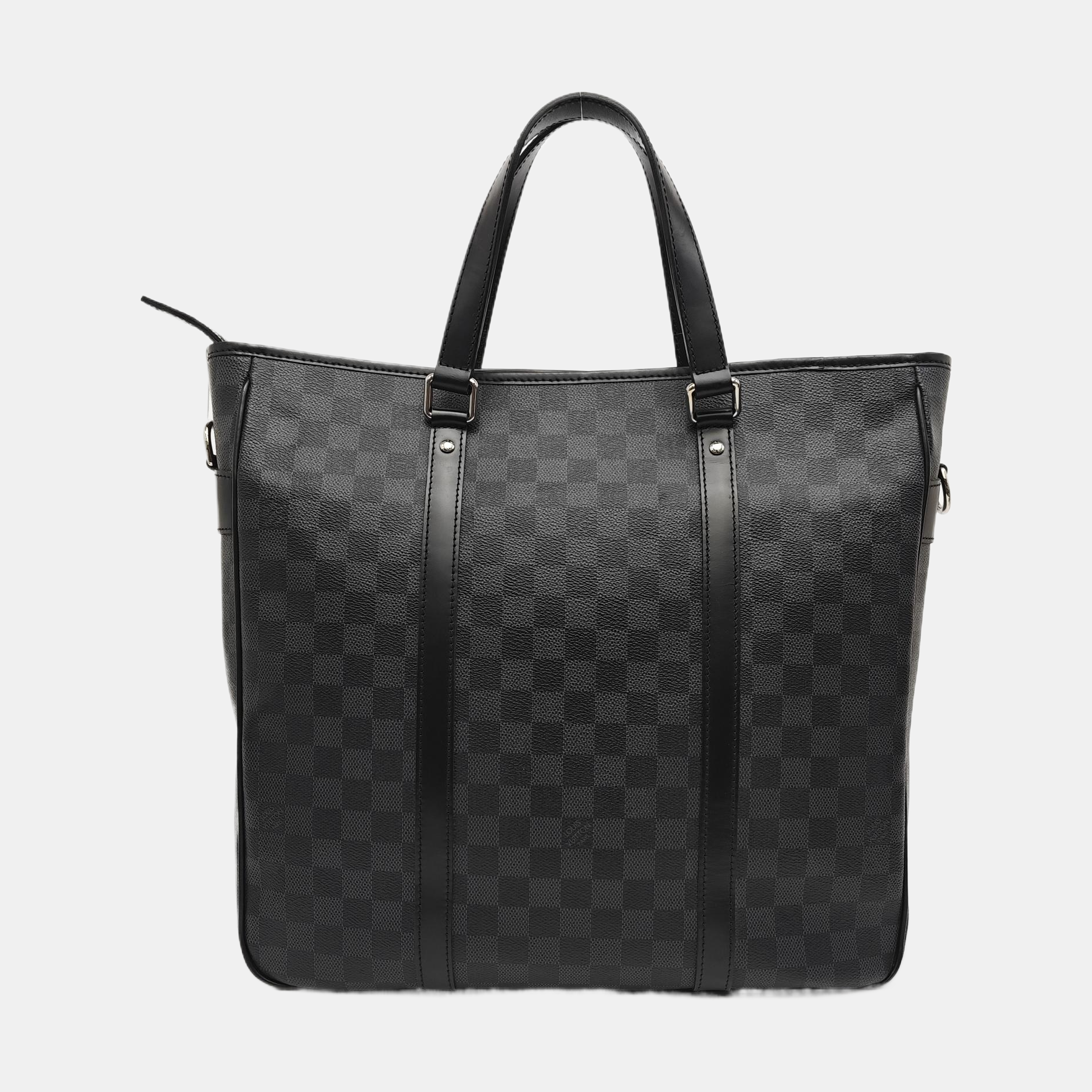 TADAO MM Damier Graphite Coated Canvas Gray