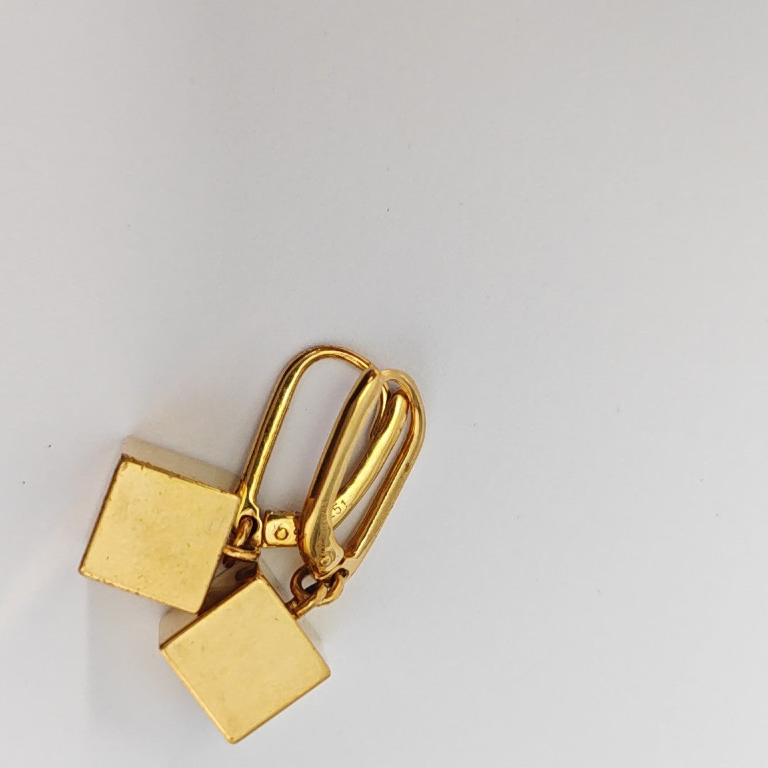 Metal Gold Stud Earrings